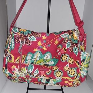 Vera Bradley Rumba Lighten Up Essential Messenger Bag / Tablet Case - Lt…
